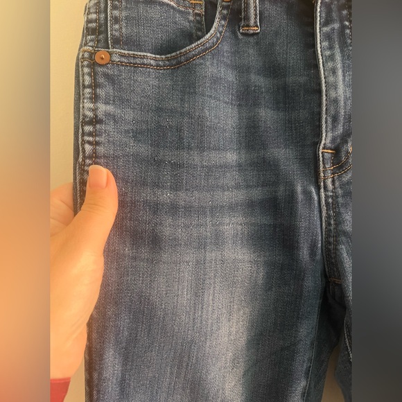 Madewell High Rise Skinny Jeans Size 24 Dark Wash Stretch Denim - Picture 2 of 7